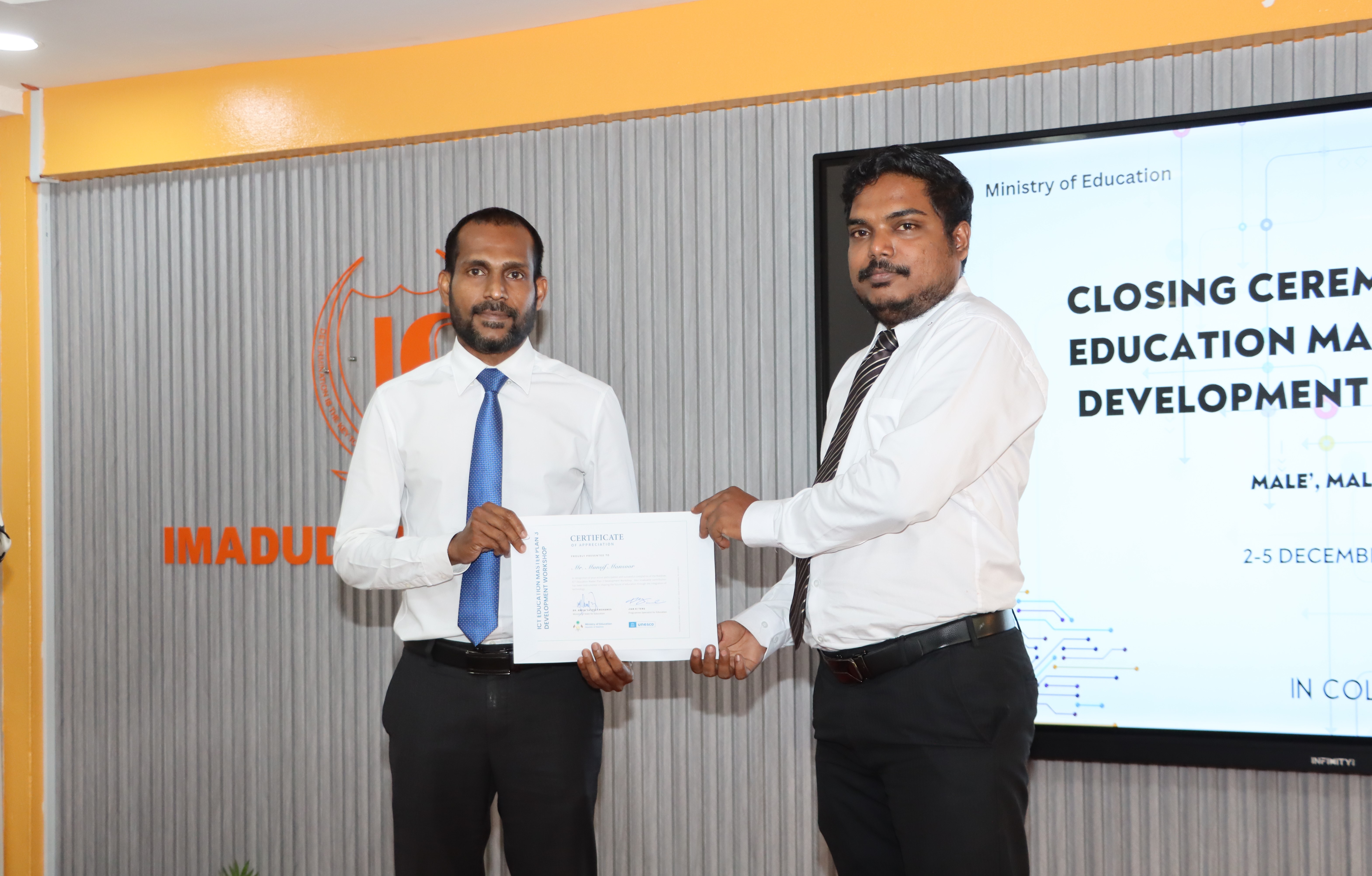 Closing Ceremony of  3rd ICT Master Plan Development Workshop