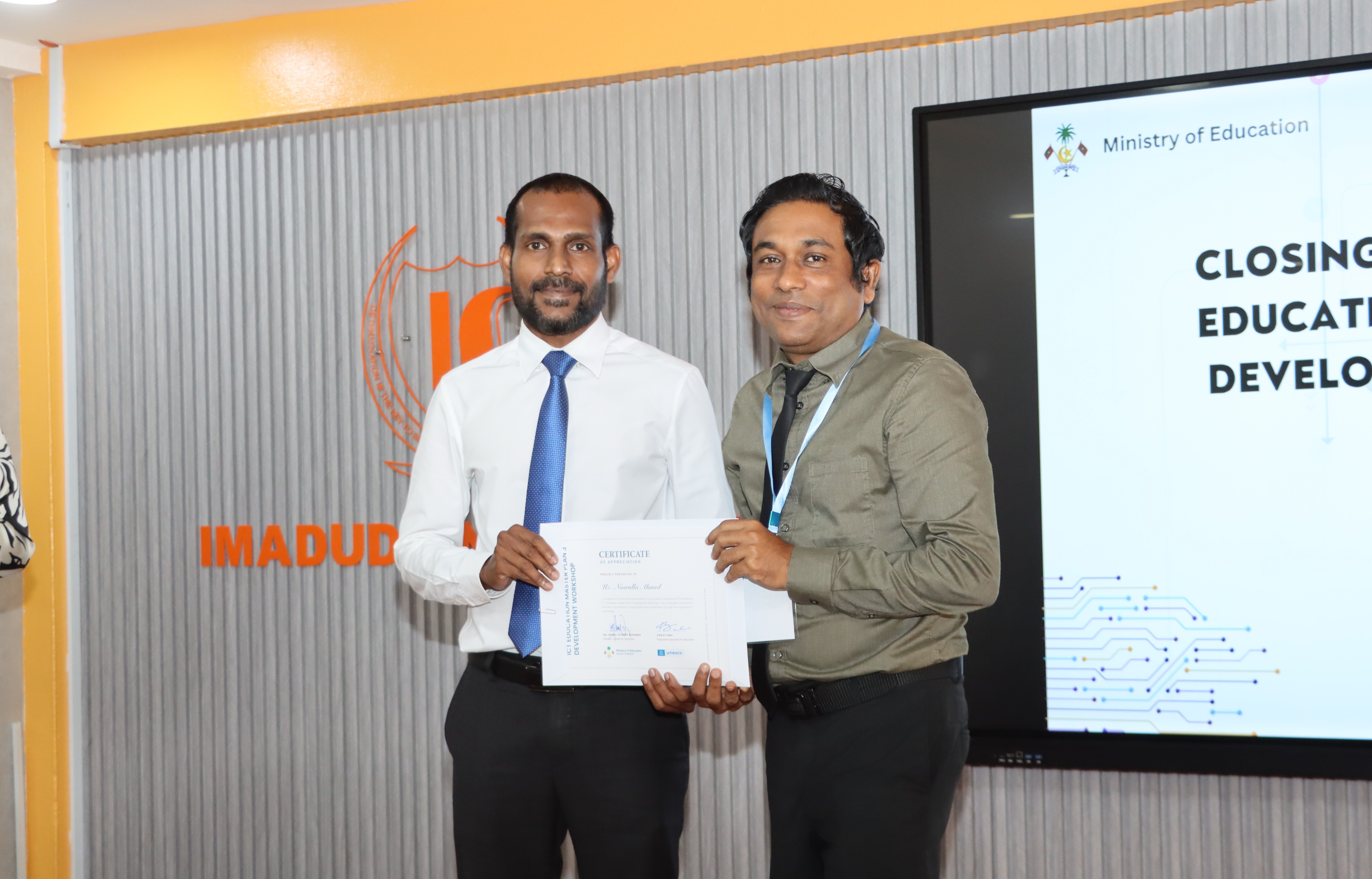 Closing Ceremony of  3rd ICT Master Plan Development Workshop